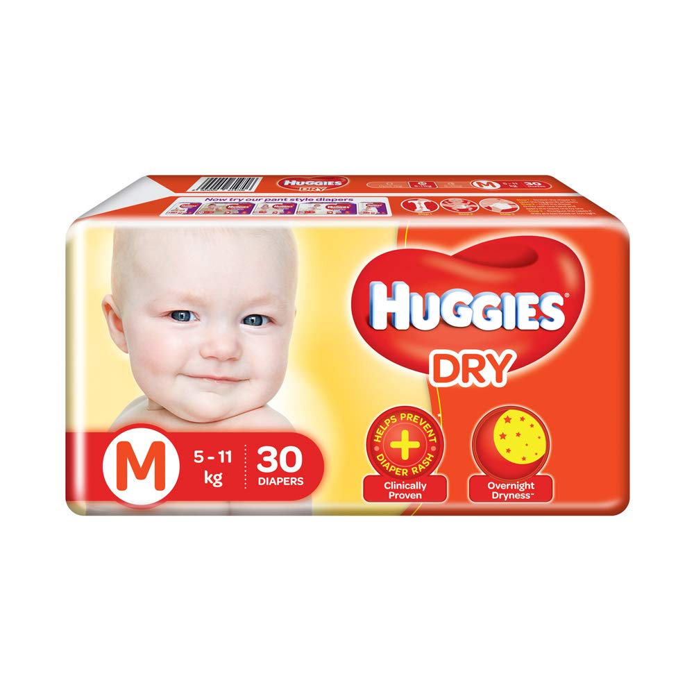 Huggies Dry Medium 60  (Medium Baby Pasting)